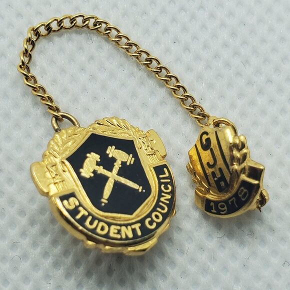 Vintage Student Council Pin - Picture 1 of 3